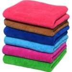 10pcs Water Absorption Dish Towel Kitchen Cleaning Towels Househould Dishcloth (Random Color)