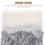 DINHEAROM 1 Piece Househould Sewing Fabric Polyester Silk for DIY Projects and Clothing Accessories Silver Tassel Design - Image 5